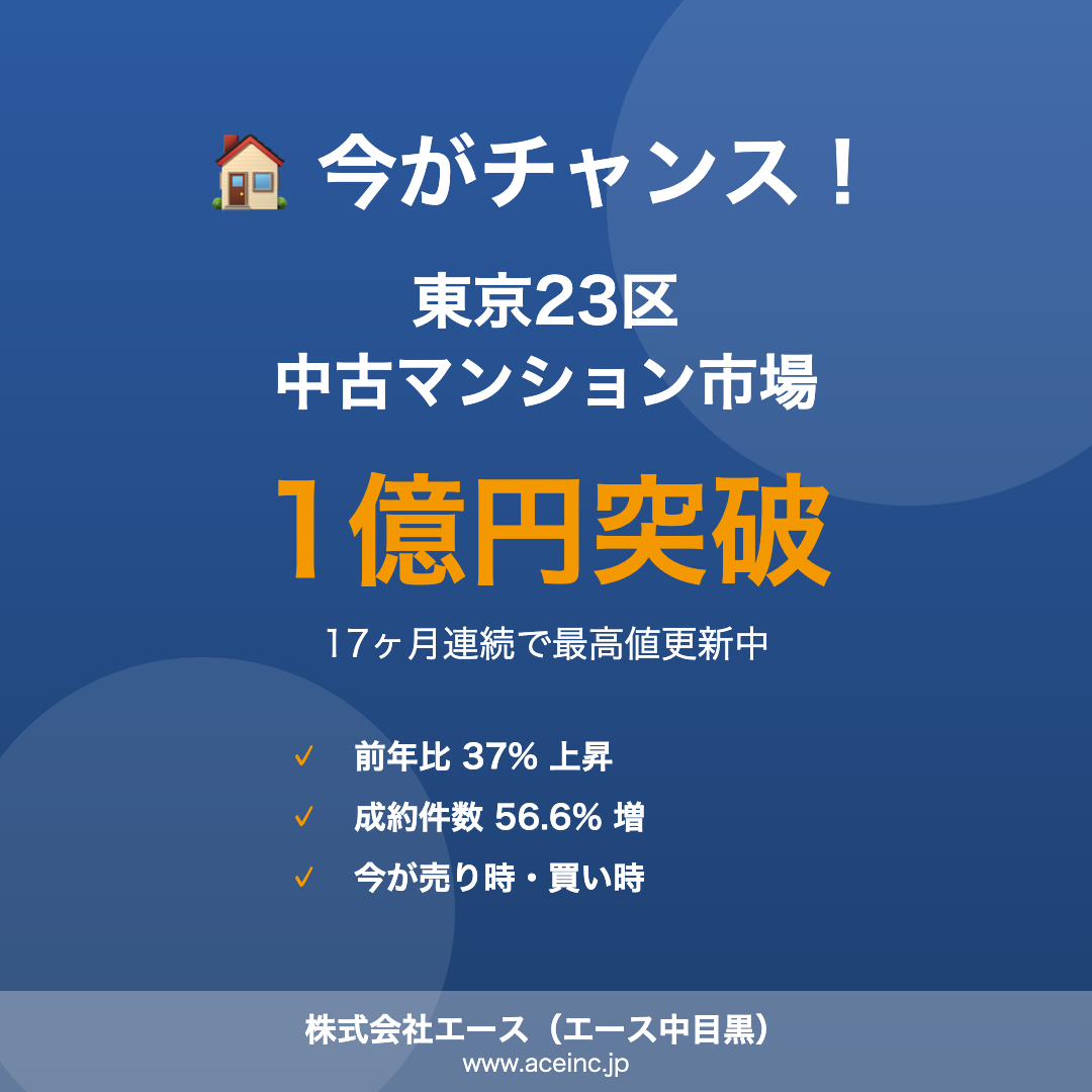 東京23区中古マンション市場が活況 今がチャンス